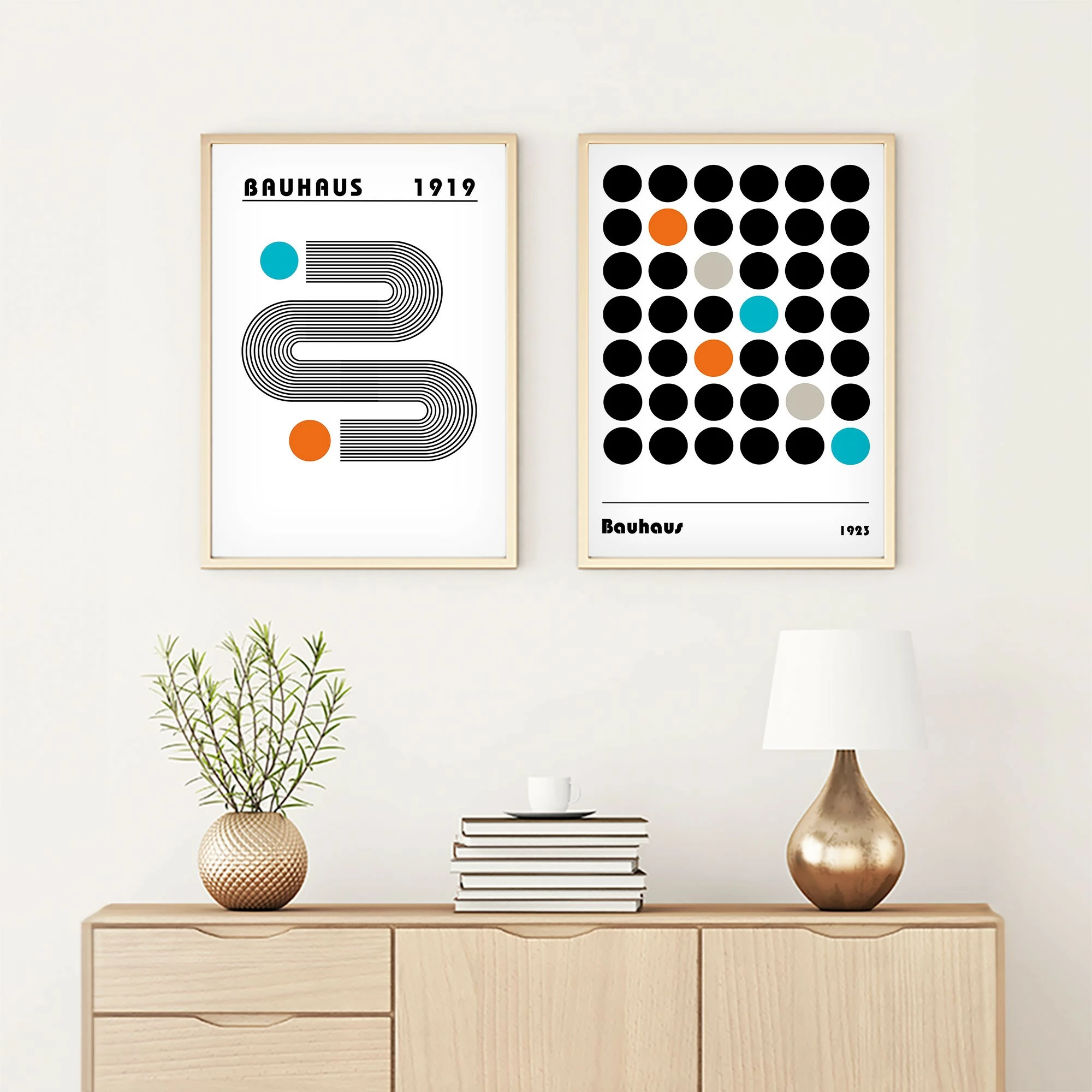 Dekorativna slika s okvirjem MDF (2 kosa), Wallity Huhu248, 30 x 40 cm