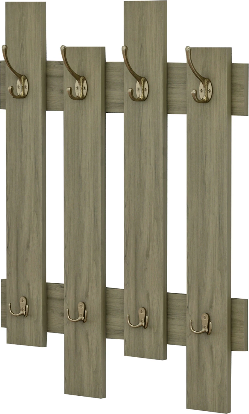 Stenski obešalnik WESSON FH8940.12 melamin v olivno zeleni barvi 64x4x79Hcm