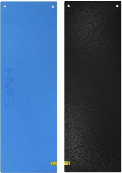 Tapet za fitnes s pritrdilnimi luknjami HMS Premium MFK03, modro-črn
