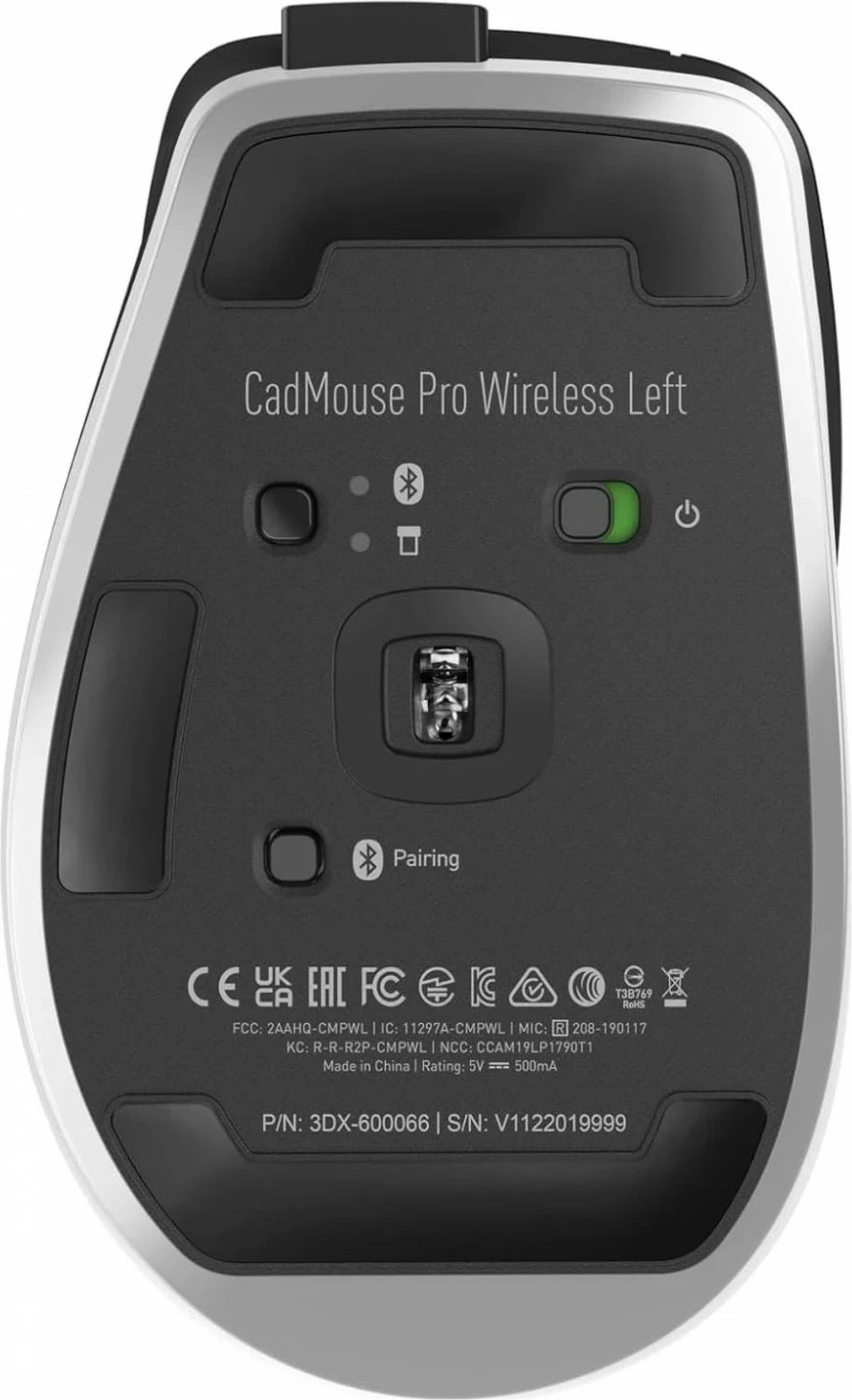 Ergonomski miš 3Dconnexion CadMouse Pro Wireless, črn