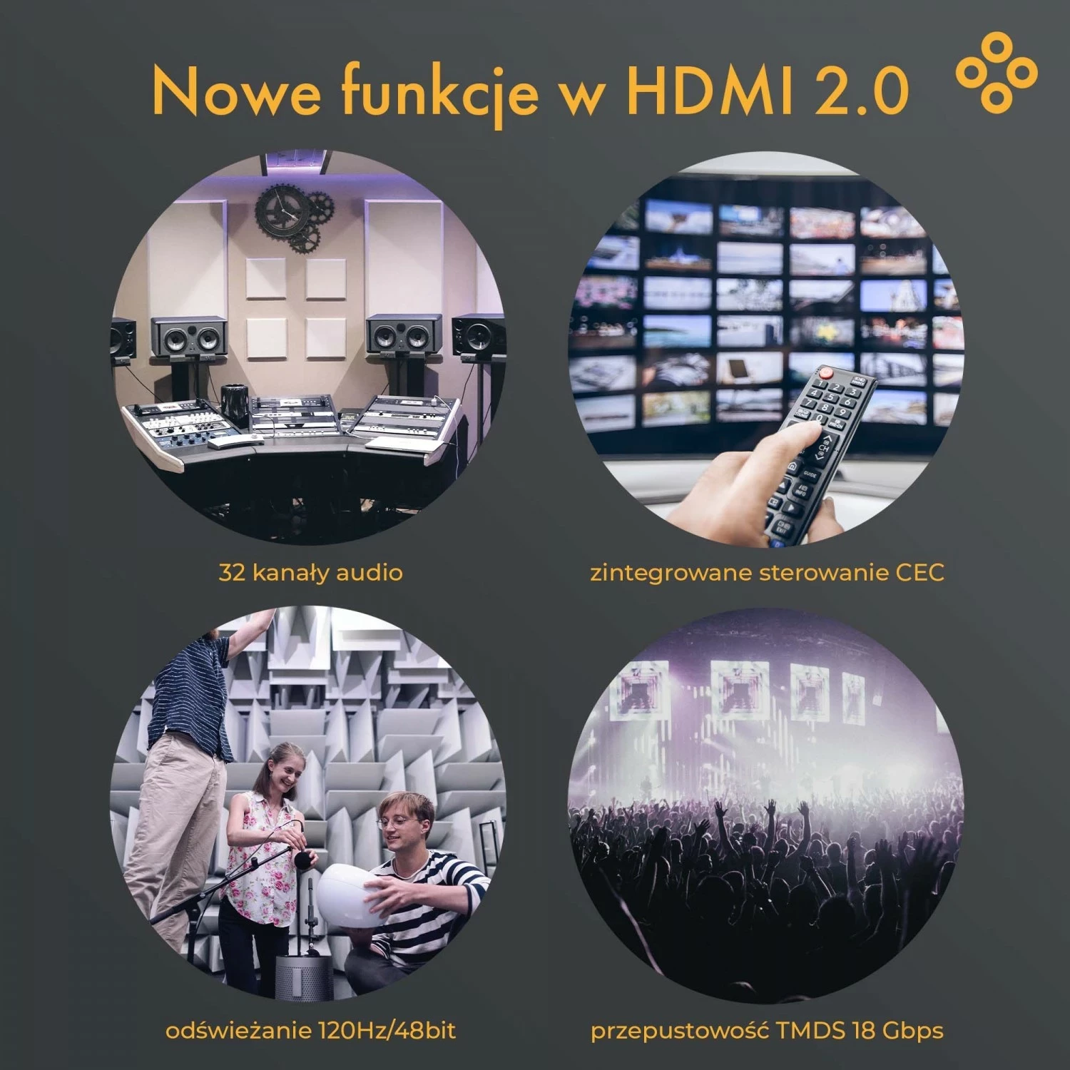 Kabel HDMI 2.0 AOC 4K@60Hz 30 m Claroc