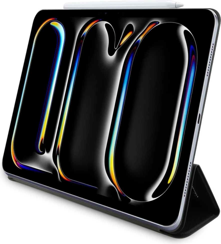 Ovitek Saffiano Magnetic Karl & Choupette za iPad Pro 13" 2024, Karl Lagerfeld, črn