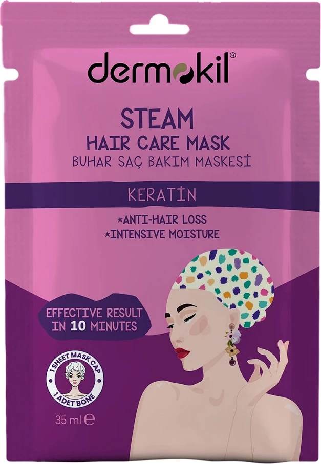 Maska za lase Dermokil Keratin Steam Hair Care Mask, ženska, 35ml
