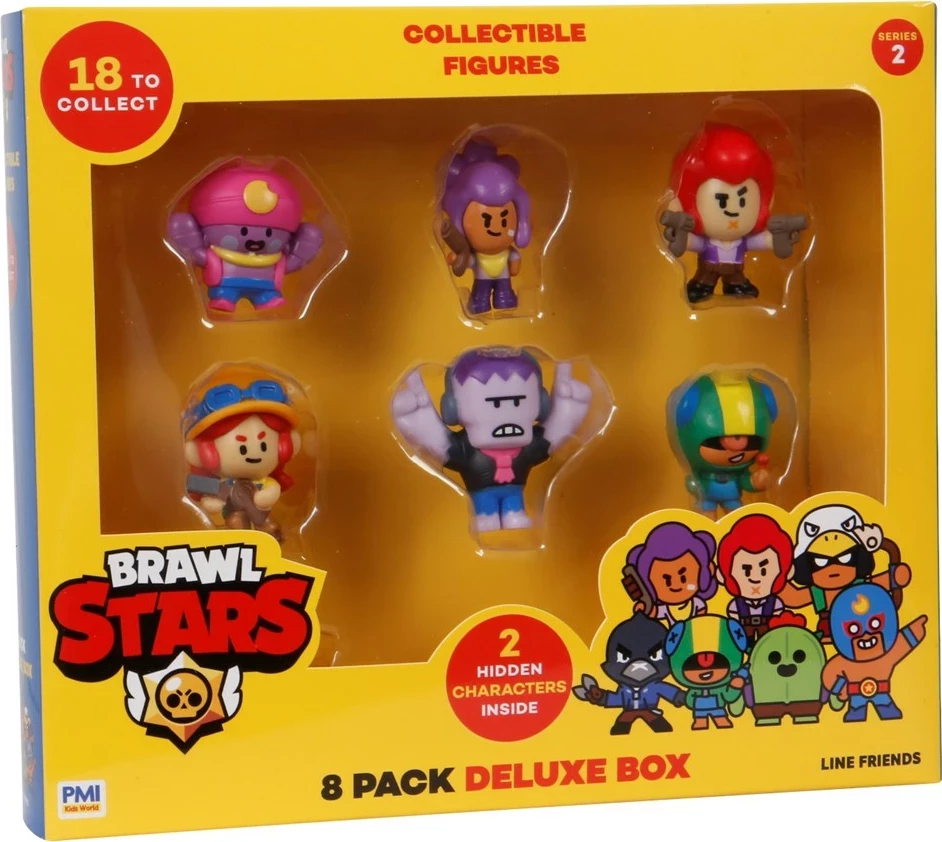 Set zbirateljskih figuric Brawl Stars, P.M.I. Kids World, 8 kosov, Deluxe škatla, S2