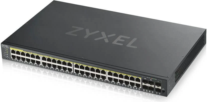Upravljano stikalo Zyxel GS1920-48HPV2, Gigabit Ethernet, PoE, črn