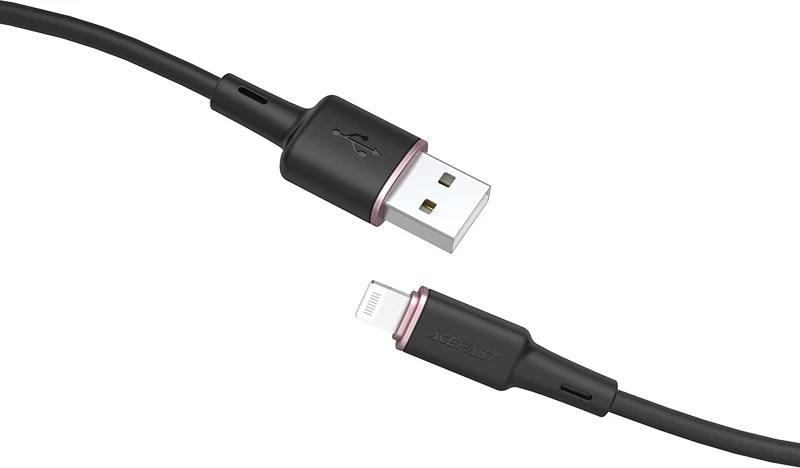 Kabel USB v Lightning Acefast C2-02, 1,2 m, 2,4 A, črn