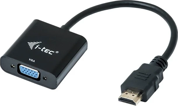 Adapter HDMI v VGA i-tec, 0,15 m, črn