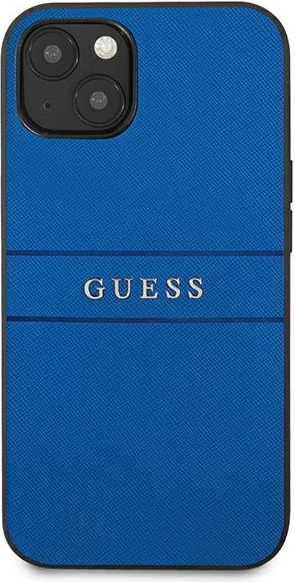 Ovitek Saffiano Stripe za iPhone 13 mini 5,4", Guess, moder