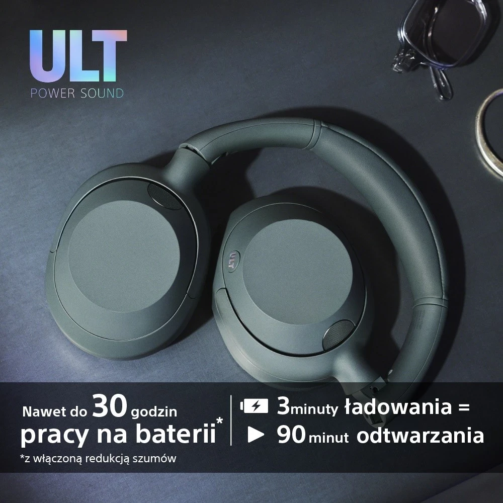 Slušalke z aktivnim dušenjem hrupa Sony ULT Wear, bele