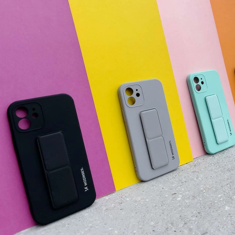Zaščitni ovitek z oporo za Samsung Galaxy A32 5G Wozinsky, silikon, svetlo modra