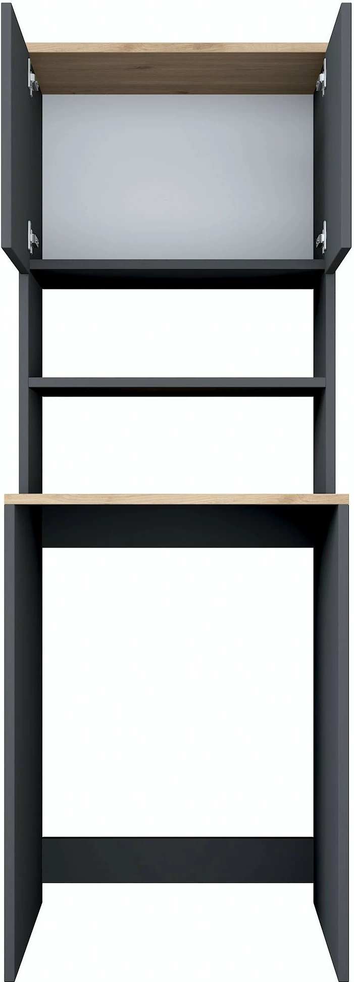 Omara za pralni stroj, barva oreh in antracit, Hanah Home KD101 - 2674