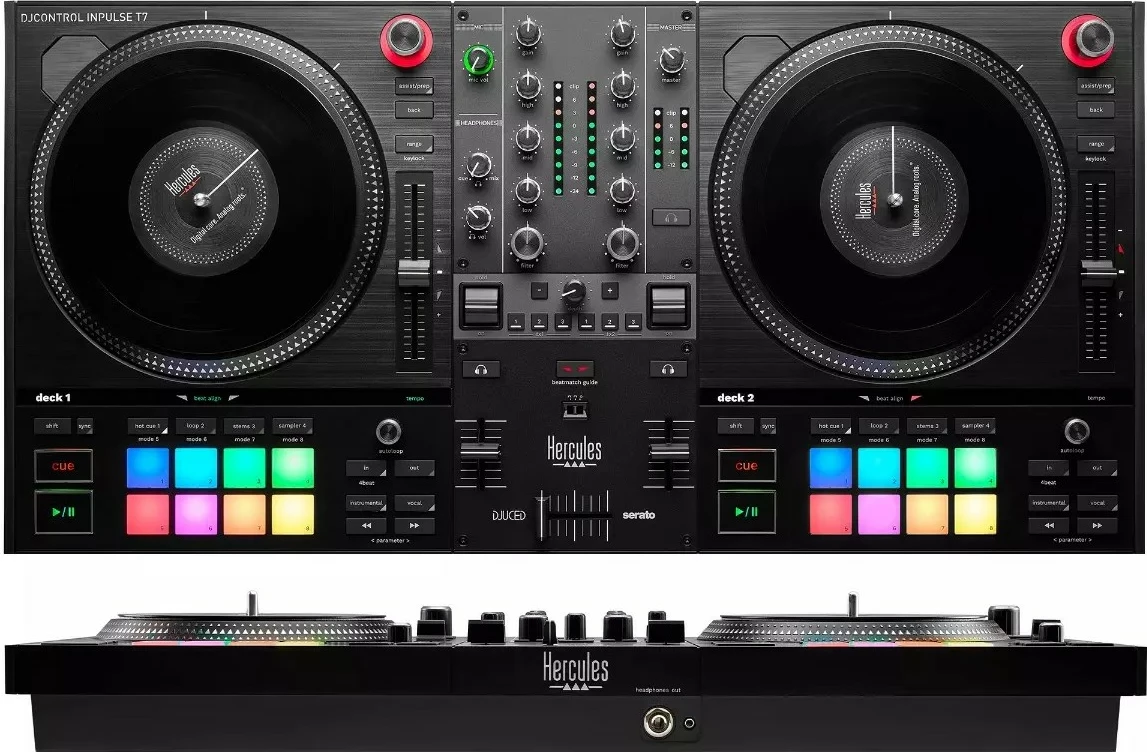 Motorni DJ kontroler INPULSE T7, Hercules, USB, črn