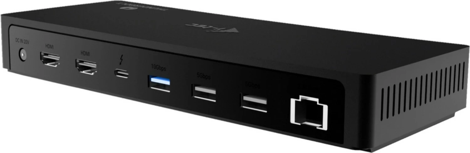 Dock za tri zaslone Thunderbolt 4 i-tec, Power Delivery 96W, črn