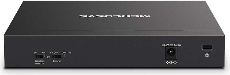 8-portni Gigabitni switch PoE+ Mercusys MS108GP, črn