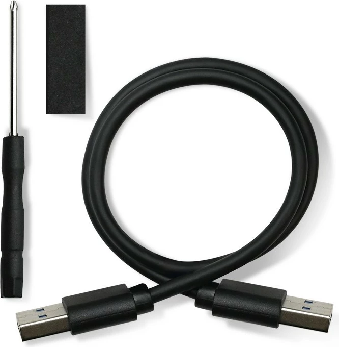 Zunanje ohišje za 2,5" HDD/SSD Qoltec, USB 3.0, rdeče