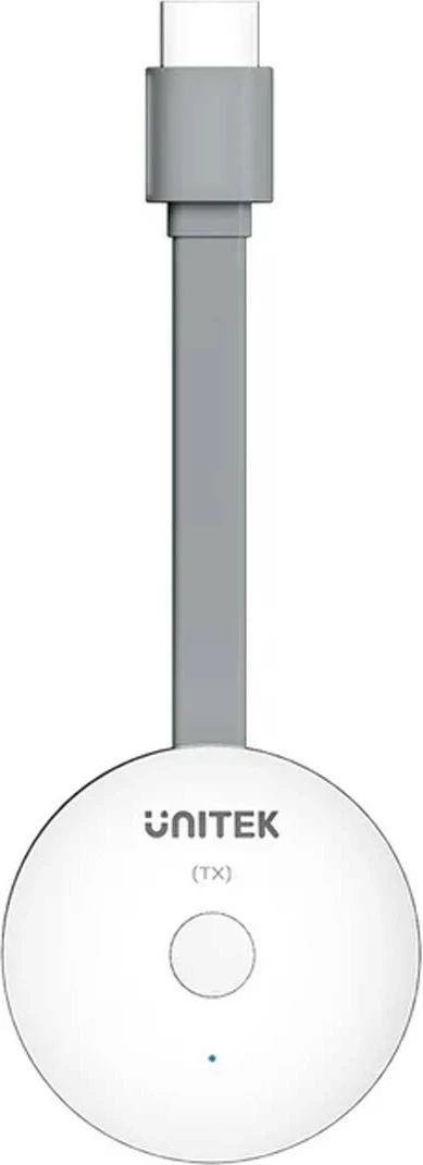 Brezžični HDMI predajnik Unitek, 4K, bel