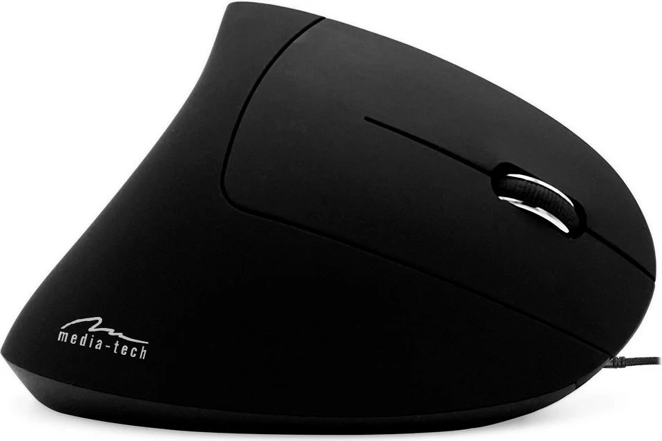 Vertikalni miš z večbarvno osvetlitvijo Media-Tech Vertic MT1122, z žico, črn