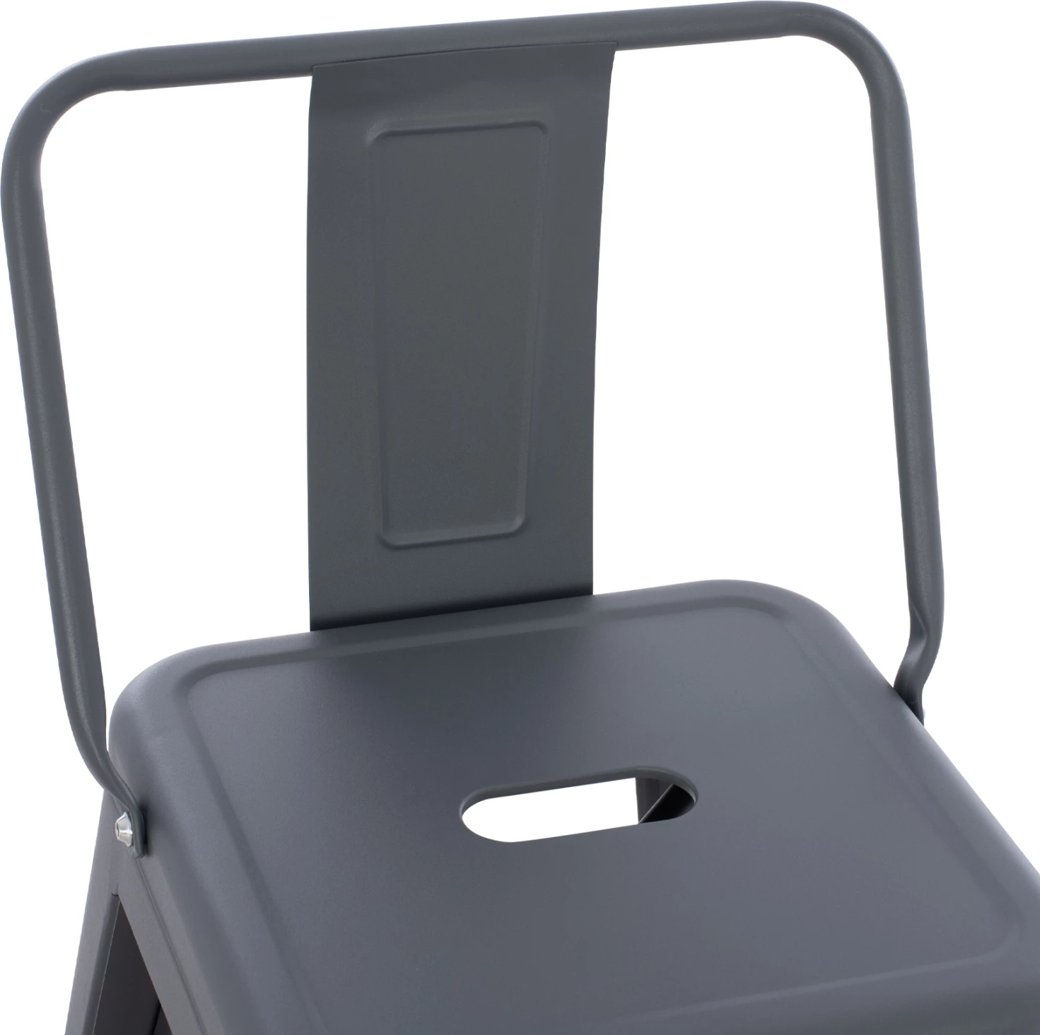 Srednje visok kovinski stol Melita v sivi barvi FH8574.10 42x42x98 cm