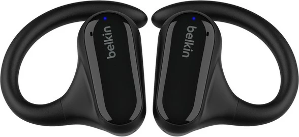 Slušalke z odprtim dizajnom Belkin SoundForm ClearFit, True Wireless Stereo, Bluetooth 5.3, 26 ur s polnilno škatlo, IPX5, črne