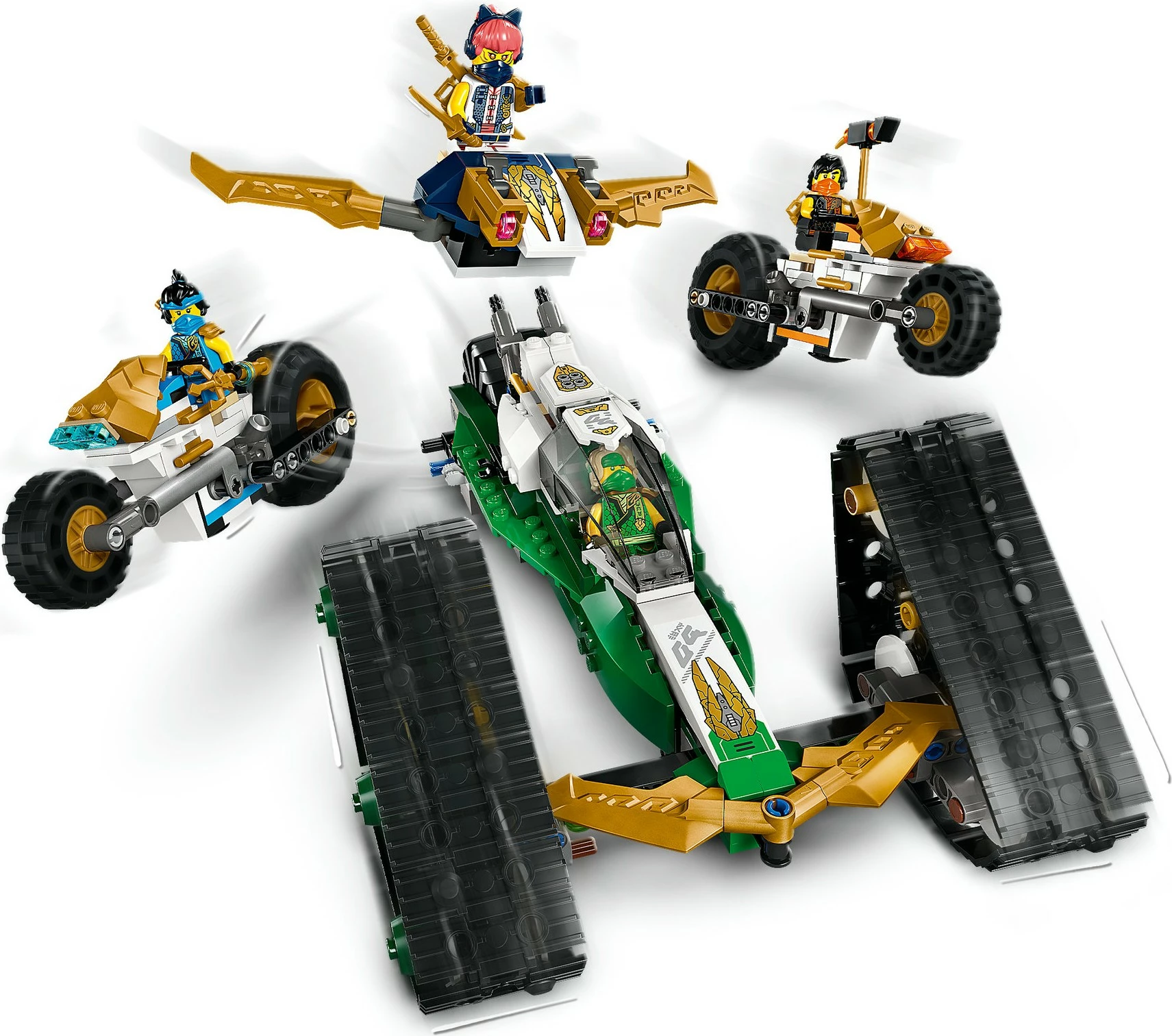 Kombinirano vozilo Ninjago Ninja Team LEGO 71820, večbarvno
