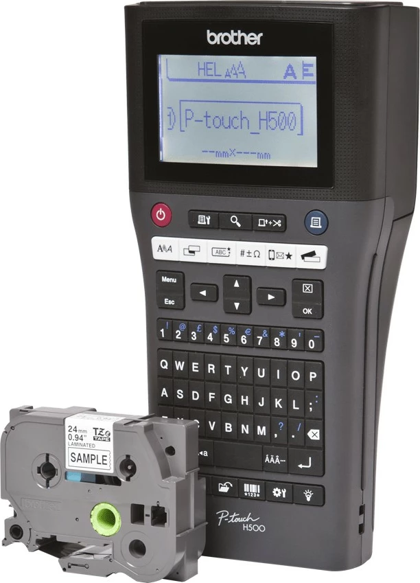 Prenosen tiskalnik etiket Brother PT-H500, QWERTY, 180x180 DPI, USB, črn