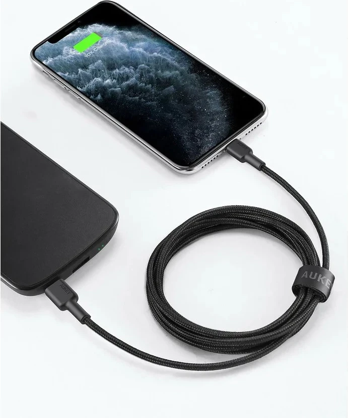 USB kabel AUKEY CB-CL03, 2 m, črn