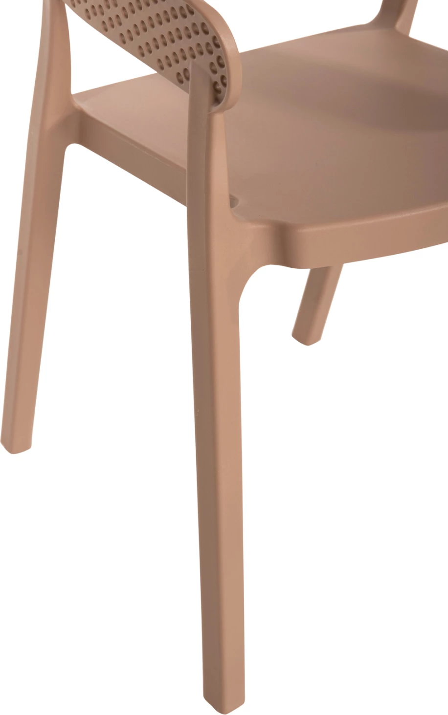 Polipropilenski naslanjač PERFOE FH5941.03 v kapučino barvi 53,5x50,5x73H cm