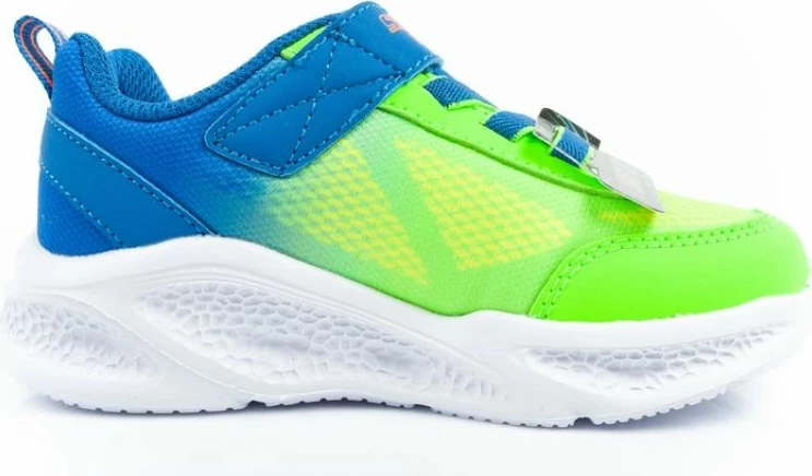 Superge z LED lučmi, Skechers S Lights Jr 401495N/BLLM, modro-zelene