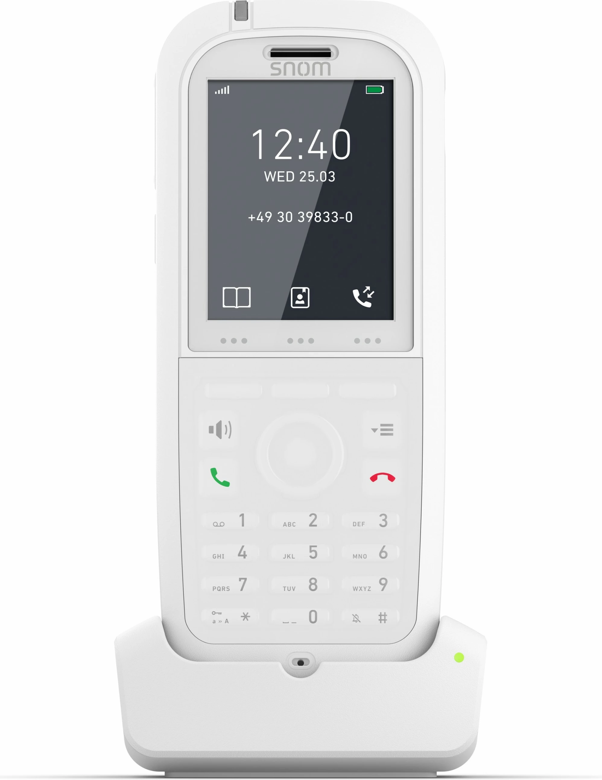 DECT telefon M90, Bluetooth, do 17 ur pogovora, bel — Snom