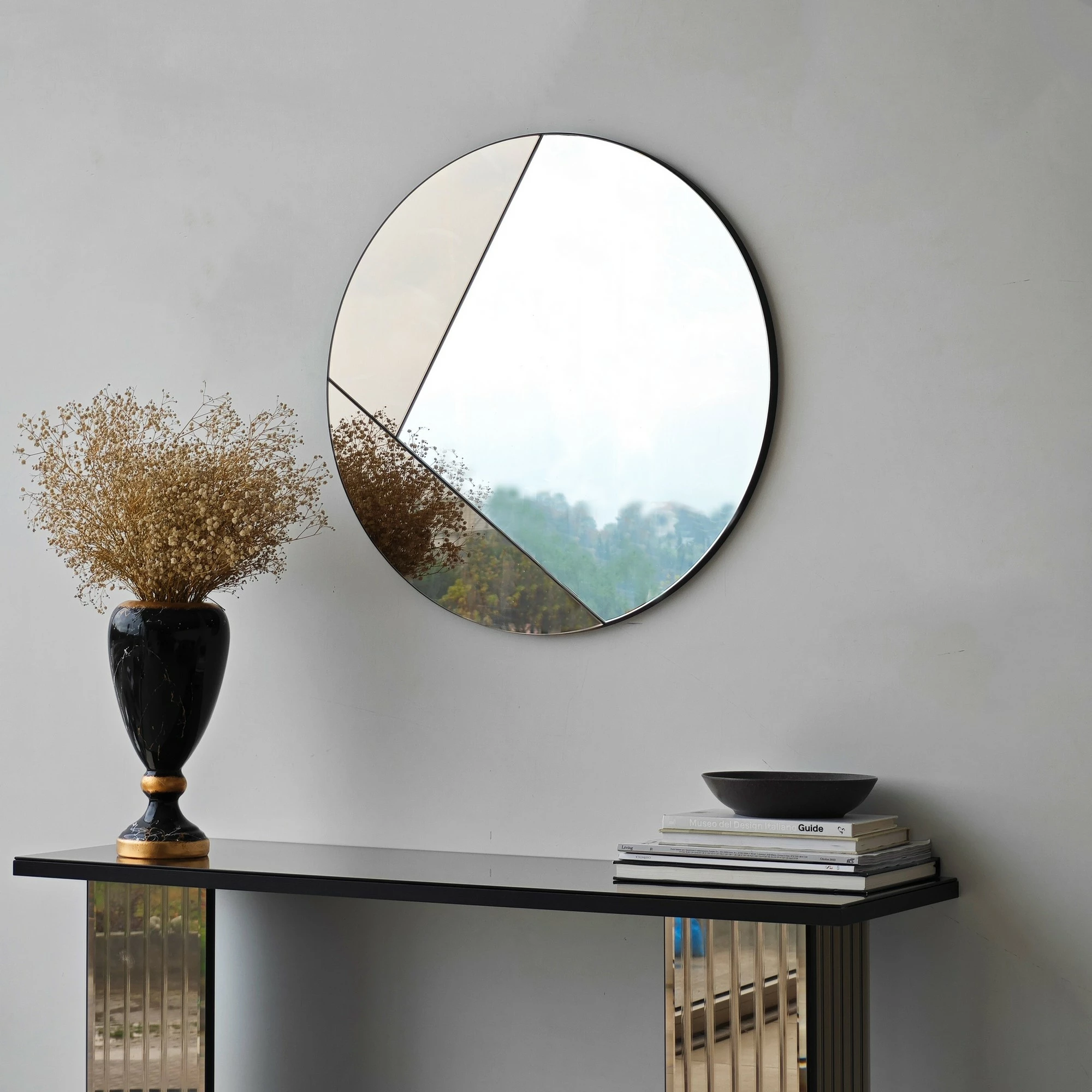 Dekorativno ogledalo bronz Skye Decor Cicero, 60x60 cm