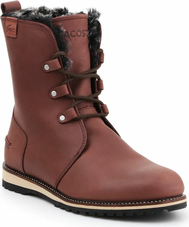 Visoki čevlji za ženske, rjavi Lacoste