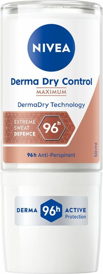 Deodorant roll-on za ženske, Derma Dry Control Nivea 50 ml