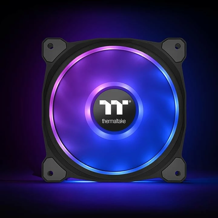 RGB ventilatorji Thermaltake Riing Duo 12, 3 kosa, 120 mm, črni