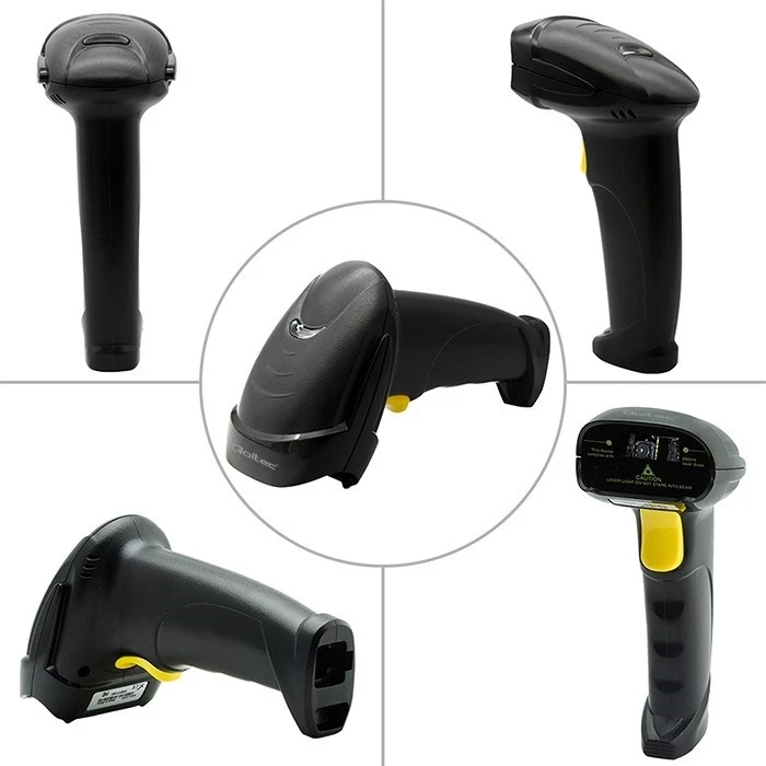 Sesalnik črtne kode Qoltec 50853, 1D | 2D, črn