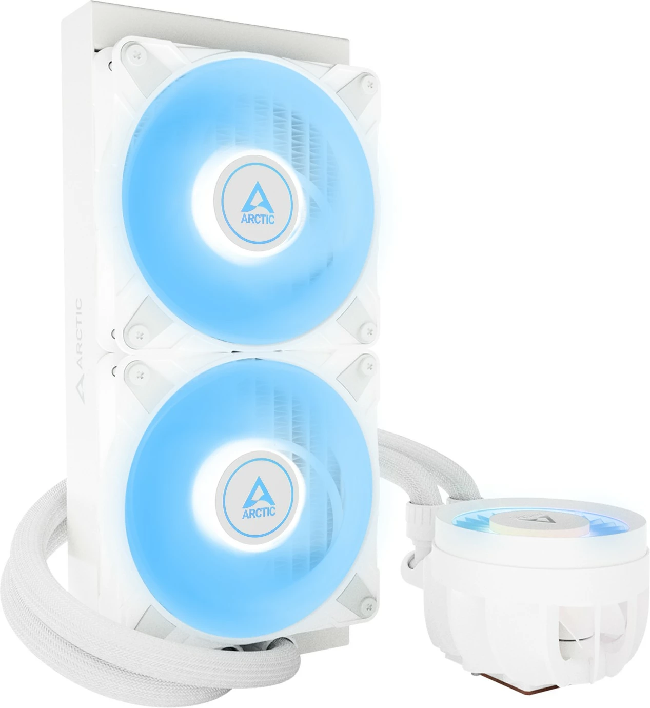 Vodna hladilna enota za CPU ARCTIC Liquid Freezer III 240 A-RGB, 12 cm, 48,82 CFM, bela