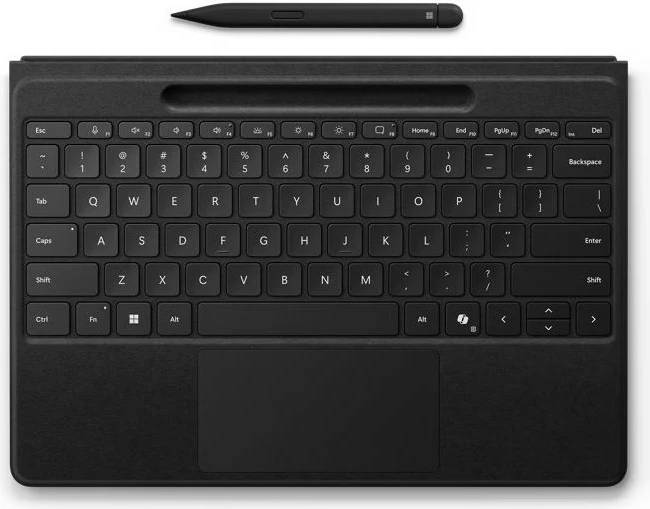 Fleksibilna tipkovnica Bluetooth za Microsoft Surface Pro z Slim Pen 2, črna