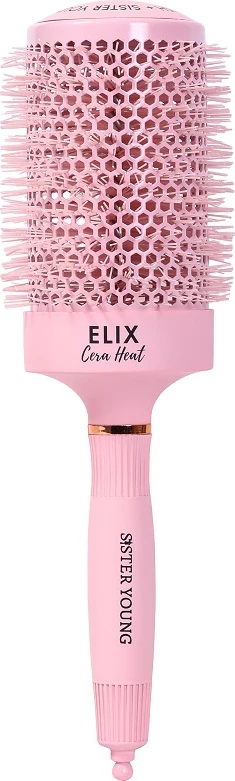 Okrogla keramična ščetka za oblikovanje las Sister Young ELIX Cera Heat 65 mm, za ženske