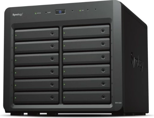 Razširitvena enota NAS Synology DX1222, 12 ležišč, črna
