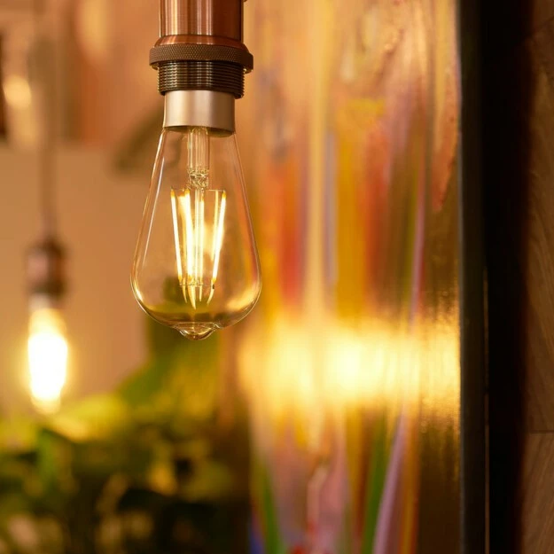 Pametna vintage žarnica Shelly ST64, Wi-Fi, prozorna