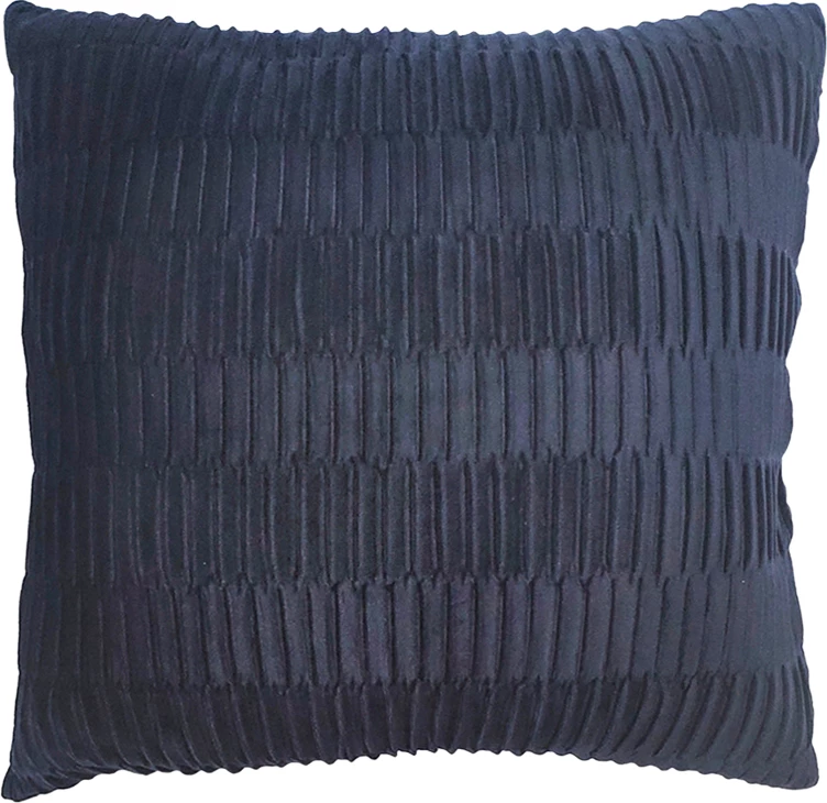 Dekorativni žametni vzglavnik Relief, moder, 45x45 cm