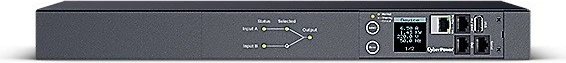 Računalniško ohišje CyberPower PDU44005, Rack 1U, 16A, 2xC20, 12xC13, 2xC19, SNMP, črno