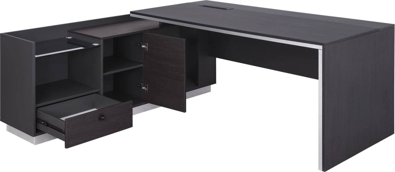 Kotna profesionalna pisalna miza, leva, rožnata, FH2112L, 200x160x76 cm