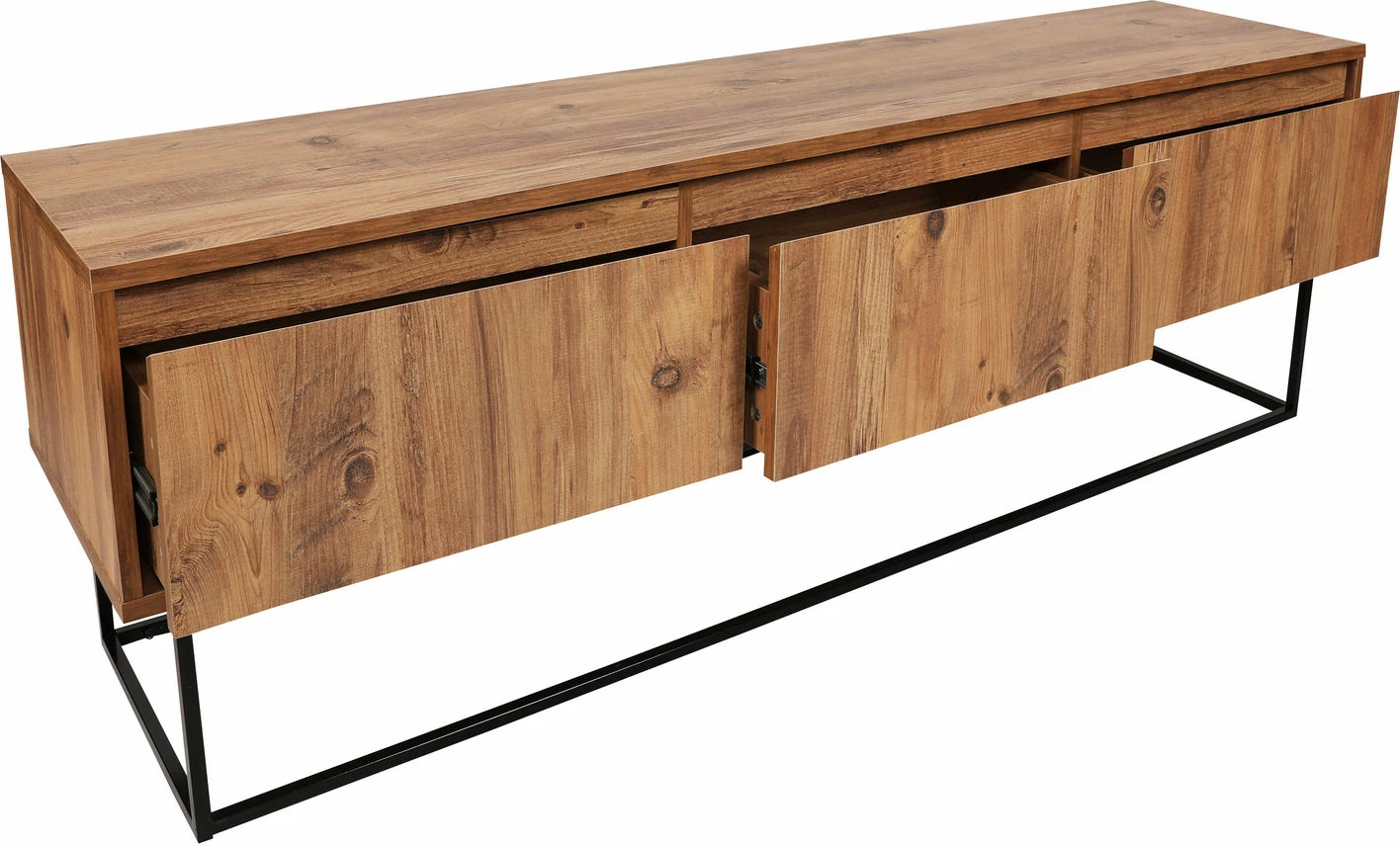 Komoda za TV Lupin 140 Skye Decor, oreh in črna