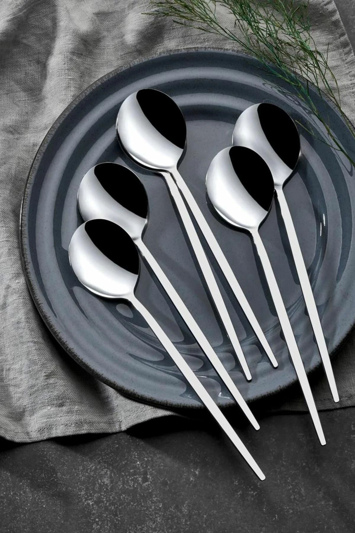 Komplet jedilnega pribora (30 kosov), Hermia Mokk30, krom