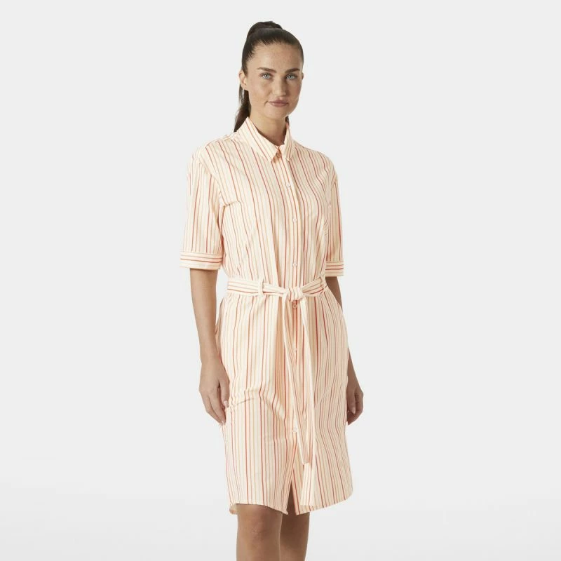 Lahka srajčna obleka Helly Hansen za ženske, bež