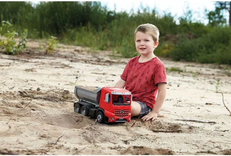 Igrača kamion kip, 45 cm, rdeče/črn, Lena Worxx Arocs