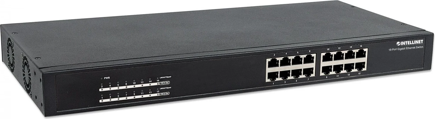 Stikalo 16-portno gigabitno PoE Intellinet 560993