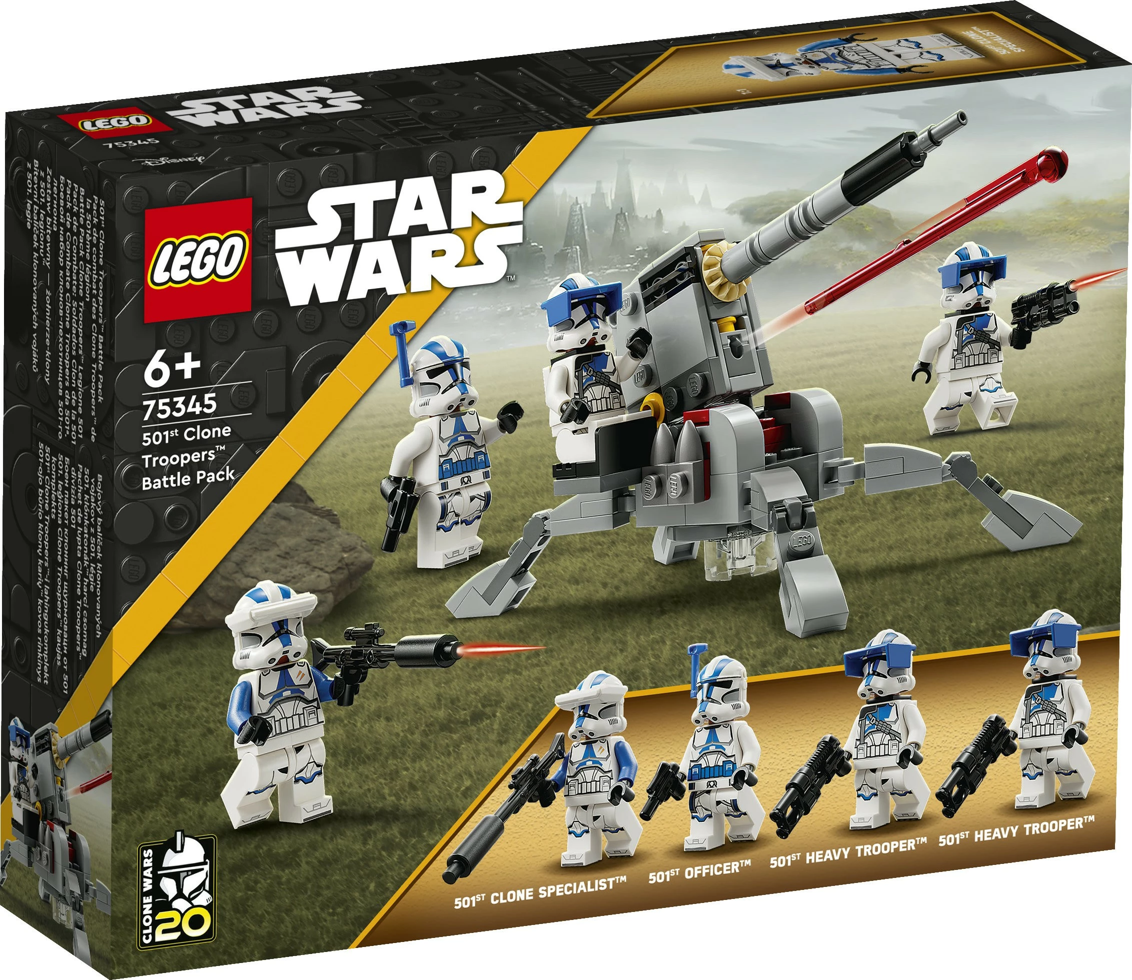 Set za gradnjo 501st Clone Troopers LEGO Star Wars, 119 kosov, večbarven