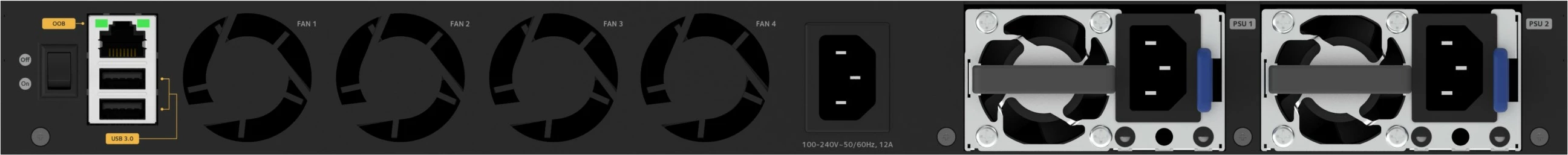 Stikalnik (switch) NETGEAR M4350-48G4XF, upravljan, L3, Gigabit Ethernet, PoE, za montažo v rack, 1U