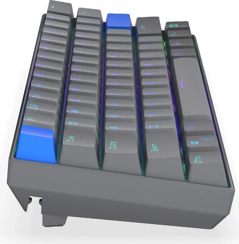 Mehanska tipkovnica Endorfy Thock V2 Compact Wireless, 60 %, RGB, siva